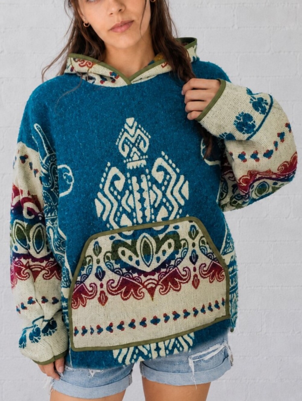 Upcycled- Folk Tale Hoodie
